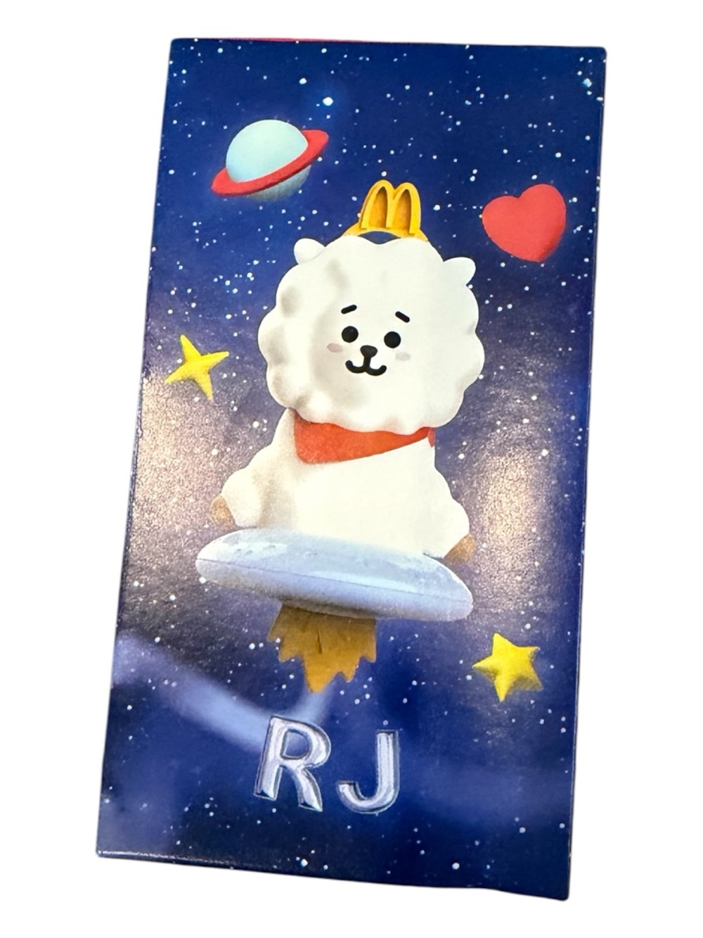 McDonald's RJ White Character Phone Pop Grip with Blue Space Background